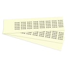 GRAFOPLAST - Targhetta in PVC adesiva Fluorescente 25x7 mm -  confezione da 880 pezzi.  Si applica ovunque, interno ed esterno quadro grazie all'adesivo posto sul retro