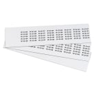 GRAFOPLAST - Targhetta in PVC adesiva Bianco 25x7 mm - confezione da 880 pezzi. Si applica ovunque, interno ed esterno quadro grazie all'adesivo posto sul retro