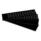 GRAFOPLAST - Targhetta in PVC adesiva Nero 17x8 mm - 1320 pezzi. Si applica ovunque, interno ed esterno quadro grazie all'adesivo posto sul retro