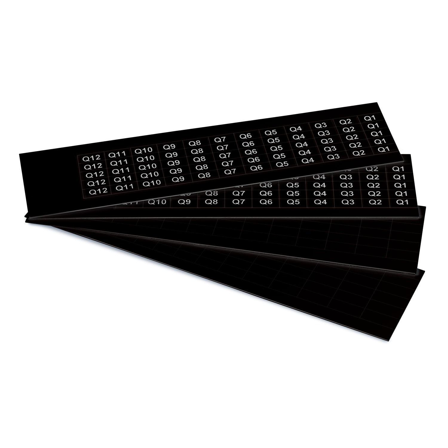 GRAFOPLAST - Targhetta in PVC adesiva Nero 17x8 mm - 1320 pezzi. Si applica ovunque, interno ed esterno quadro grazie all'adesivo posto sul retro