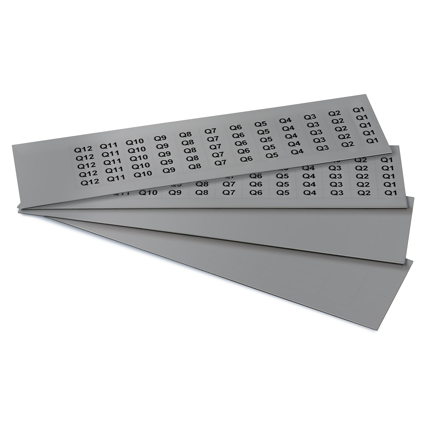 GRAFOPLAST - Targhetta in PVC adesiva Metal 17x8 mm - 1320 pezzi. Si applica ovunque, interno ed esterno quadro grazie all'adesivo posto sul retro