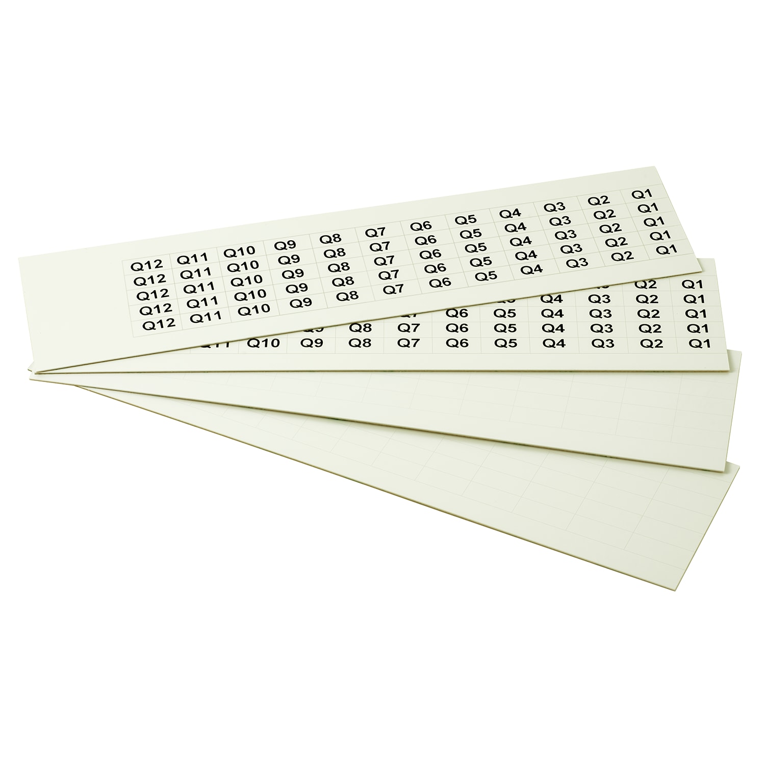 GRAFOPLAST - Targhetta in PVC adesiva Fluorescente 17x8 mm - 1320 pezzi. Si applica ovunque, interno ed esterno quadro grazie all'adesivo posto sul retro