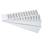 GRAFOPLAST - Targhetta in PVC adesiva Bianco 17x8 mm confezione da 1320 pezzi. Si applica ovunque, interno ed esterno quadro grazie all'adesivo posto sul retro