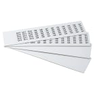 GRAFOPLAST - Targhetta in PVC adesiva Bianco 17x8 mm confezione da 1320 pezzi