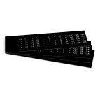 GRAFOPLAST - Targhetta in PVC adesiva Nero 17x9 mm - confezione da 1080 pezzi. Si applica ovunque, interno ed esterno quadro grazie all'adesivo posto sul retro