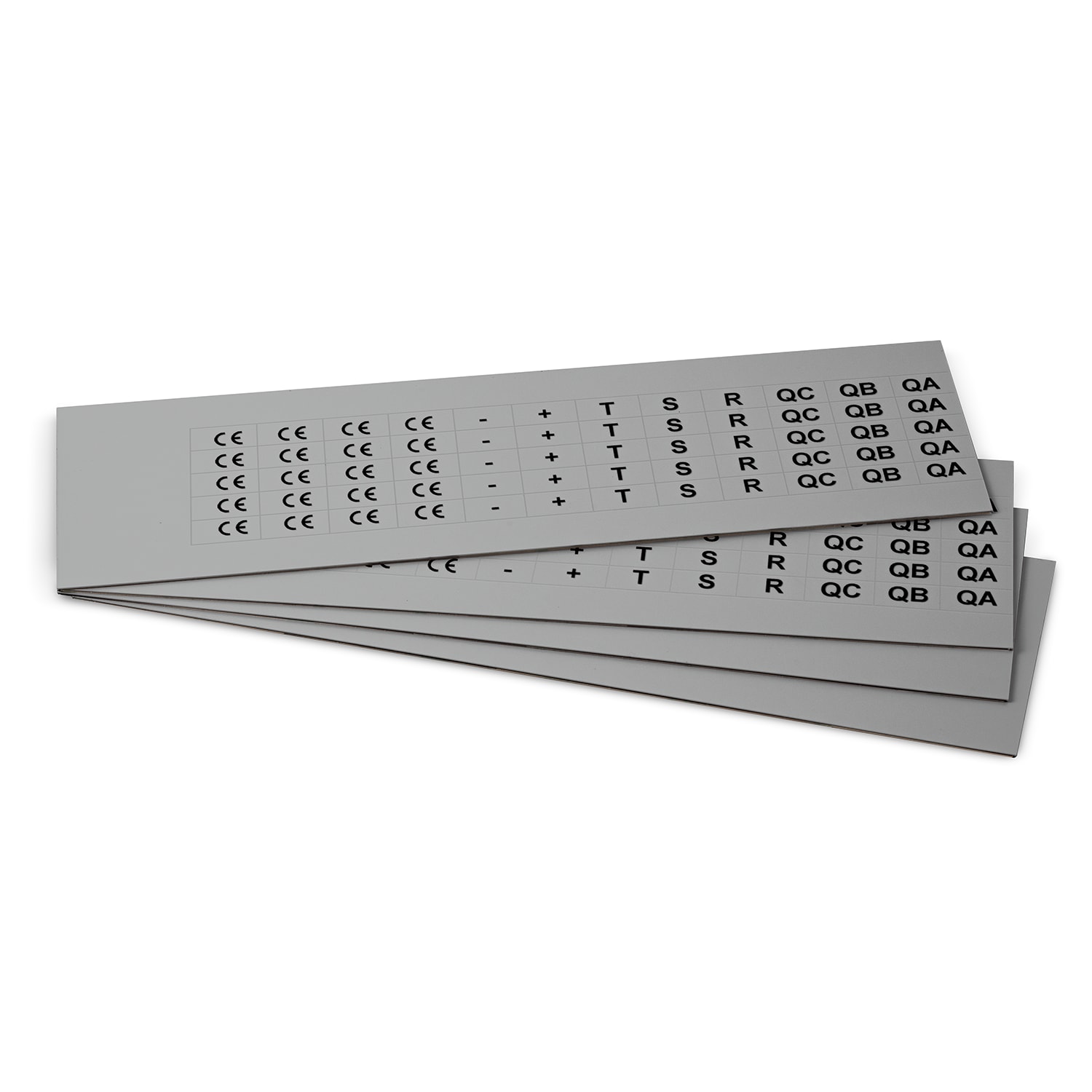GRAFOPLAST - Targhetta in PVC adesiva Metal 17x9 mm - confezione da 1080 pezzi. Si applica ovunque, interno ed esterno quadro grazie all'adesivo posto sul retro