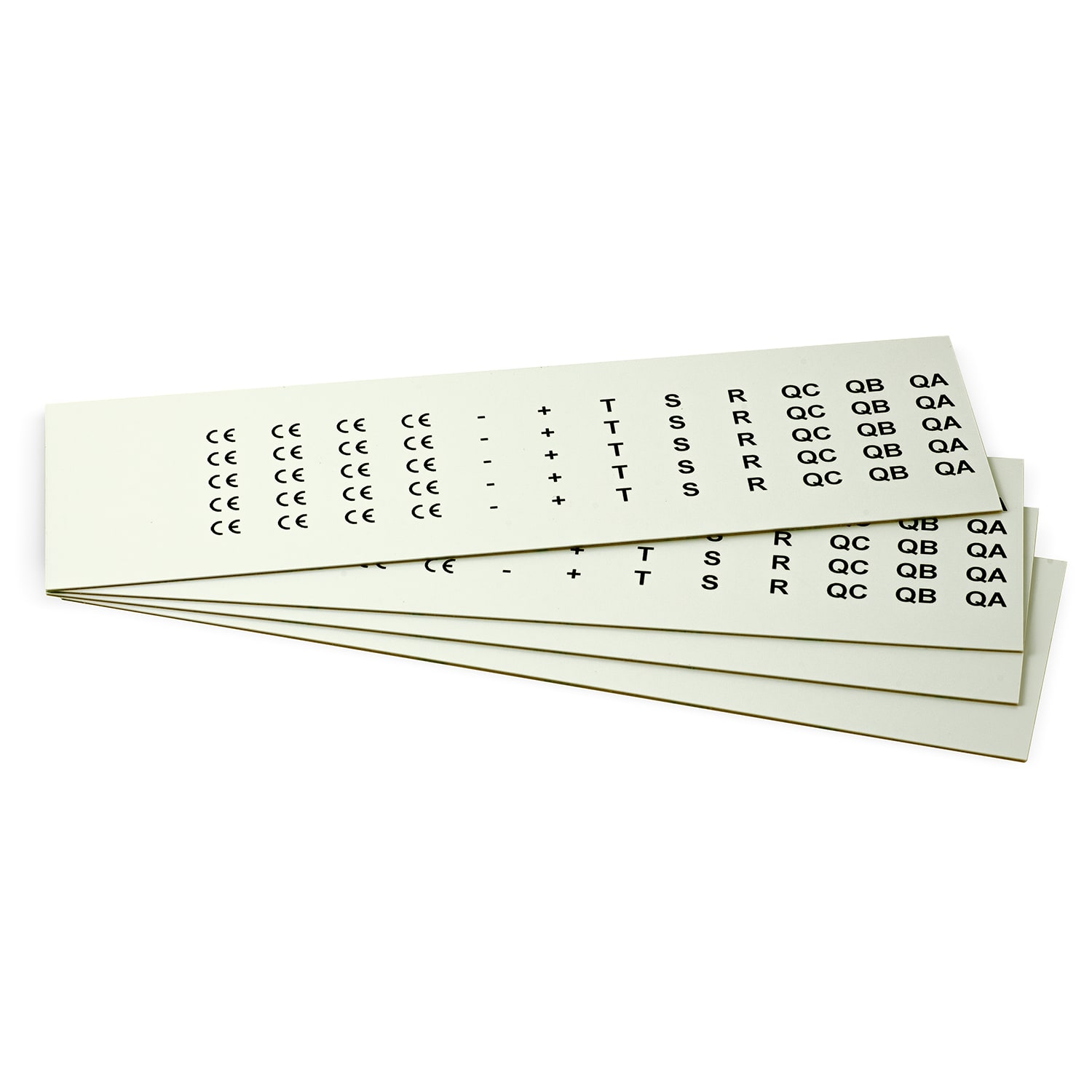 GRAFOPLAST - Targhetta in PVC adesiva Fluorescente 17x9 mm -confezione da 1080 pezzi.  Si applica ovunque, interno ed esterno quadro grazie all'adesivo posto sul retro