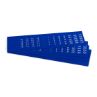 GRAFOPLAST - Targhetta in PVC adesiva Blu 17x9 mm - confezione da 1080 pezzi. Si applica ovunque, interno ed esterno quadro grazie all'adesivo posto sul retro