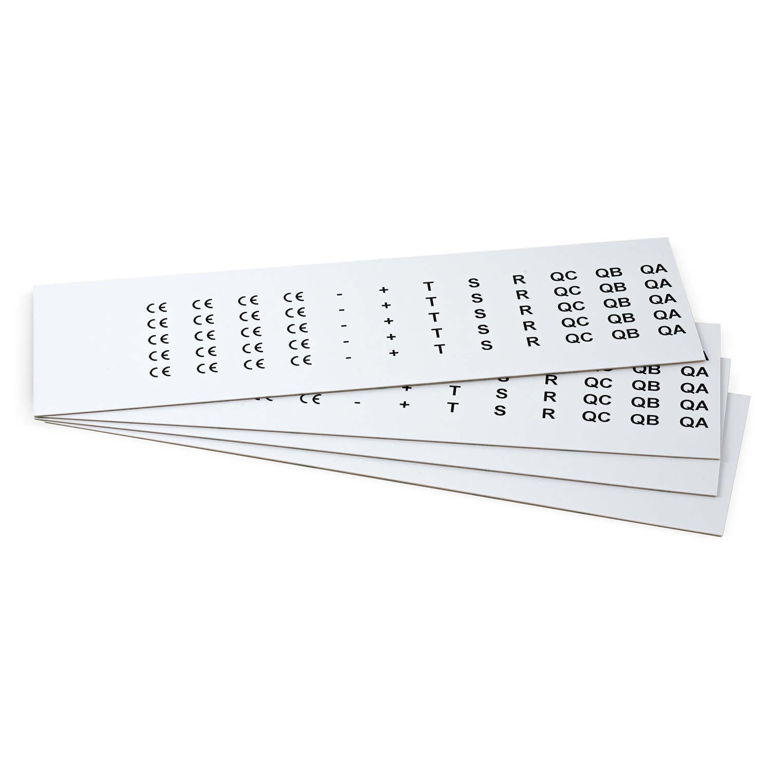 GRAFOPLAST - Targhetta in PVC adesiva Bianco 17x9 mm - confezione da 1080 pezzi. Si applica ovunque, interno ed esterno quadro grazie all'adesivo posto sul retro