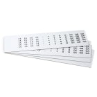 GRAFOPLAST - Targhetta in PVC adesiva Bianco 17x9 mm - confezione da 1080 pezzi