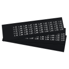 GRAFOPLAST - Targhetta in PVC adesiva Nero 20x9 mm - 900 pezzi. Si applica ovunque, interno ed esterno quadro grazie all'adesivo posto sul retro