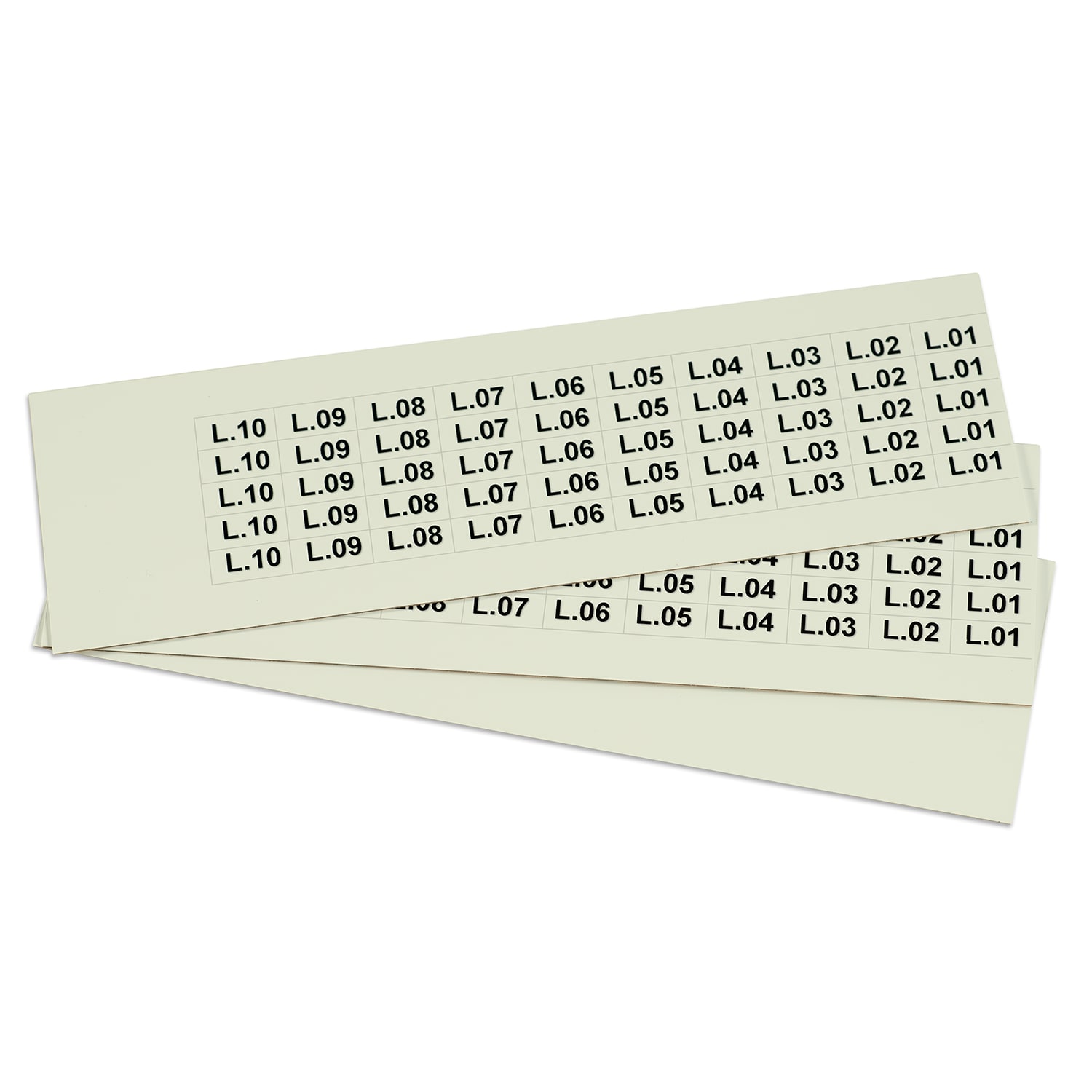 GRAFOPLAST - Targhetta in PVC adesiva Fluorescente 20x9  mm - 900 pezzi.  Si applica ovunque, interno ed esterno quadro grazie all'adesivo posto sul retro