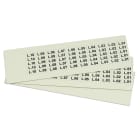 GRAFOPLAST - Targhetta in PVC adesiva Fluorescente 20x9 mm - 900 pezzi. Si applica ovunque, interno ed esterno quadro grazie all'adesivo posto sul retro