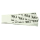 GRAFOPLAST - Targhetta in PVC adesiva Fluorescente 35x9 mm - confezione da 540 pezzi. Si applica ovunque, interno ed esterno quadro grazie all'adesivo posto sul retro