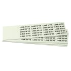 GRAFOPLAST - Targhetta in PVC adesiva Fluorescente 35x9 mm - confezione da 540 pezzi. Si applica ovunque, interno ed esterno quadro grazie all'adesivo posto sul retro