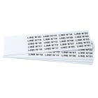 GRAFOPLAST - Targhetta in PVC adesiva Bianco 35x9 mm - confezione da 540 pezzi. Si applica ovunque, interno ed esterno quadro grazie all'adesivo posto sul retro