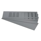 GRAFOPLAST - Targhetta in PVC adesiva Metal 25x10 mm - 720 pezzi. Si applica ovunque, interno ed esterno quadro grazie all'adesivo posto sul retro