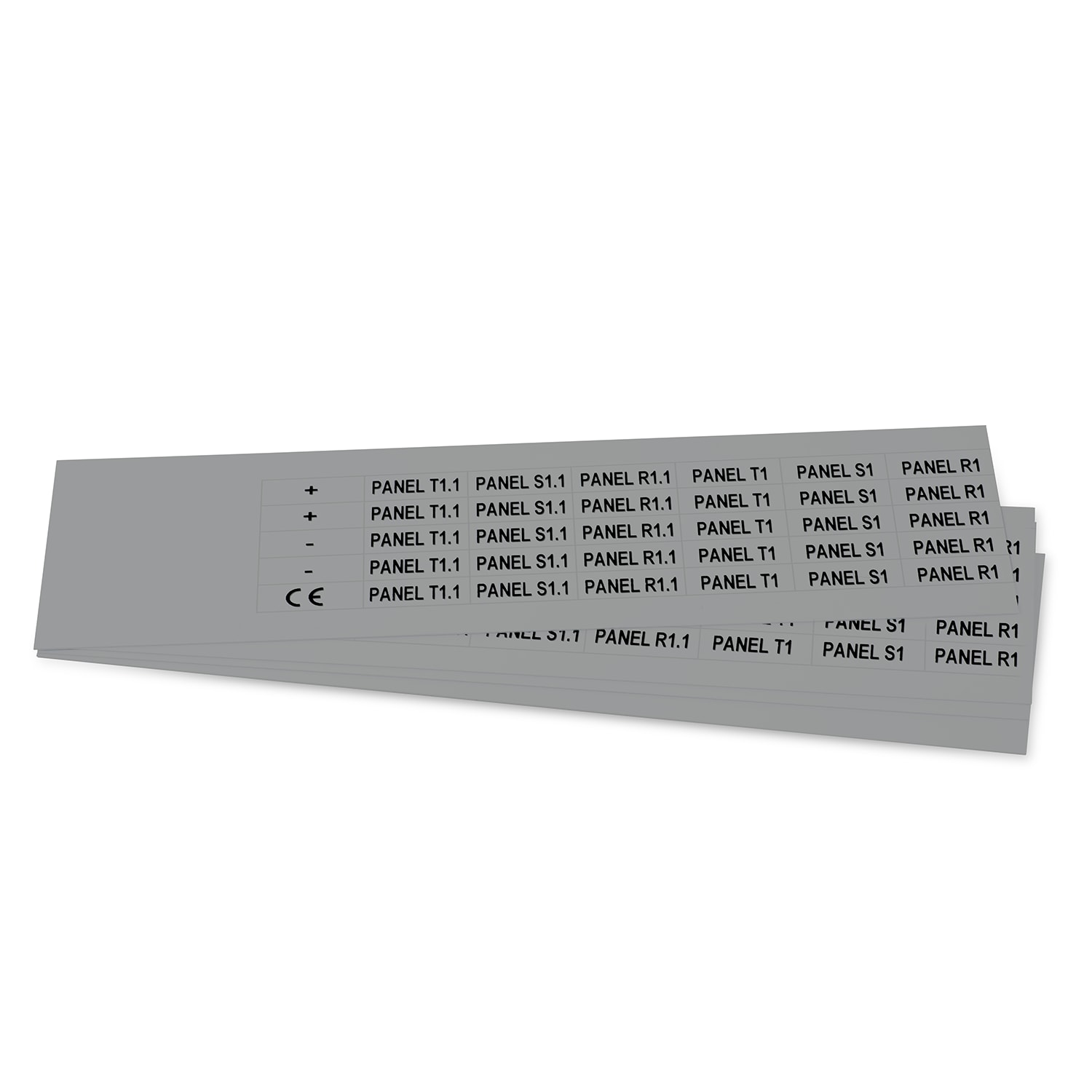 GRAFOPLAST - Targhetta in PVC adesiva Metal 27x10  mm - 630 pezzi.  Si applica ovunque, interno ed esterno quadro grazie all'adesivo posto sul retro