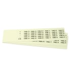 GRAFOPLAST - Targhetta in PVC adesiva Fluorescente 27x10  mm - 630 pezzi.  Si applica ovunque, interno ed esterno quadro grazie all'adesivo posto sul retro