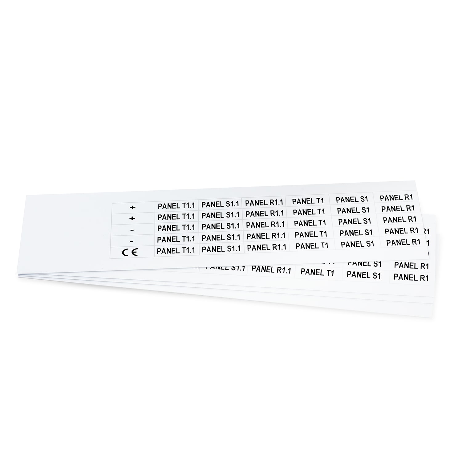 GRAFOPLAST - Targhetta in PVC adesiva Bianco 27x10 mm - 630 pezzi. Si applica ovunque, interno ed esterno quadro grazie all'adesivo posto sul retro