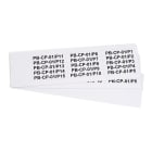 GRAFOPLAST - Targhetta in PVC adesiva Bianco 67x10 mm - 270 pezzi. Si applica ovunque, interno ed esterno quadro grazie all'adesivo posto sul retro