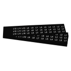 GRAFOPLAST - Targhetta in PVC adesiva Nero 17x15mm - 396 pezzi. Si applica ovunque, interno ed esterno quadro grazie all'adesivo posto sul retro