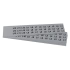 GRAFOPLAST - Targhetta in PVC adesiva Metal 17x15mm - 396 pezzi. Si applica ovunque, interno ed esterno quadro grazie all'adesivo posto sul retro