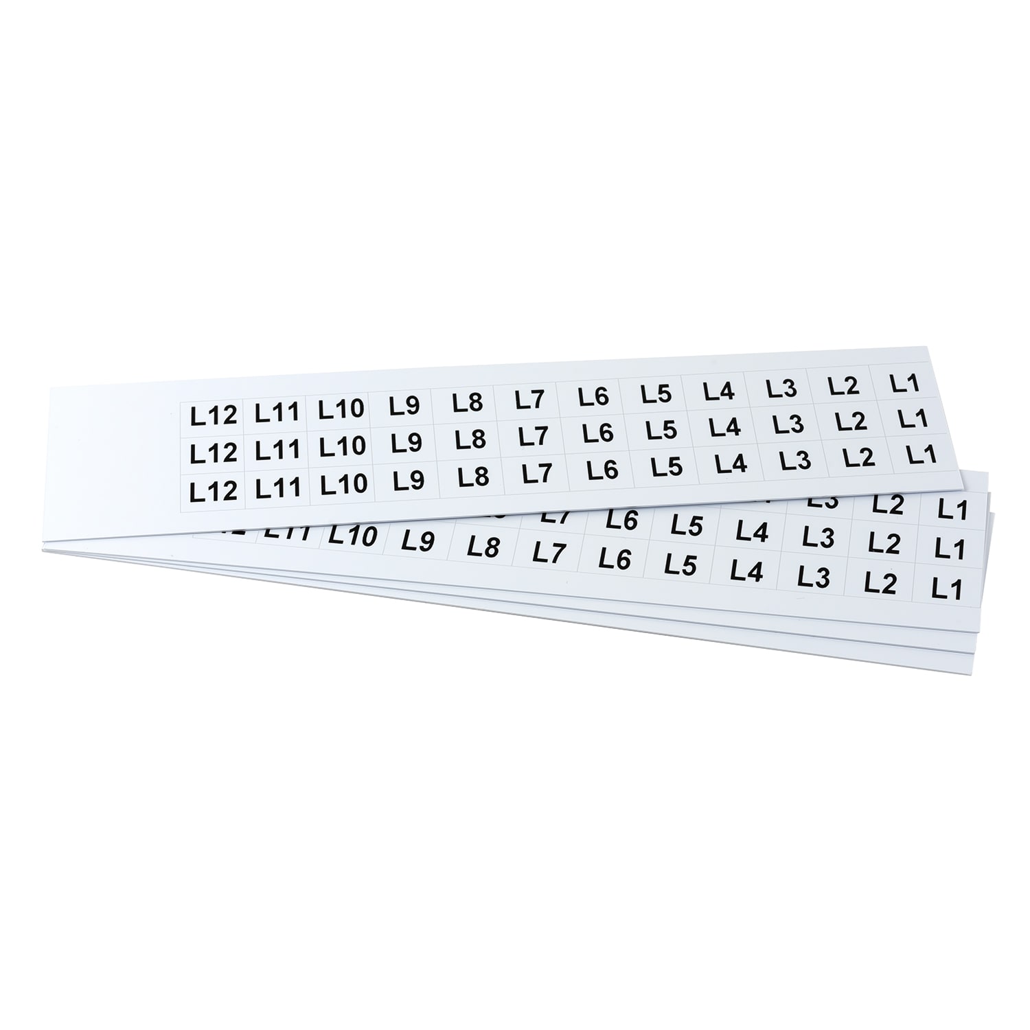GRAFOPLAST - Targhetta in PVC adesiva Bianco 17x15mm - 396 pezzi. Si applica ovunque, interno ed esterno quadro grazie all'adesivo posto sul retro