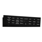 GRAFOPLAST - Targhetta in PVC adesiva Nero 27x15mm - 264 pezzi.  Si applica ovunque, interno ed esterno quadro grazie all'adesivo posto sul retro