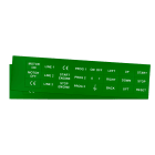GRAFOPLAST - Targhetta in PVC adesiva Verde 27x15mm - 264 pezzi. Si applica ovunque, interno ed esterno quadro grazie all'adesivo posto sul retro