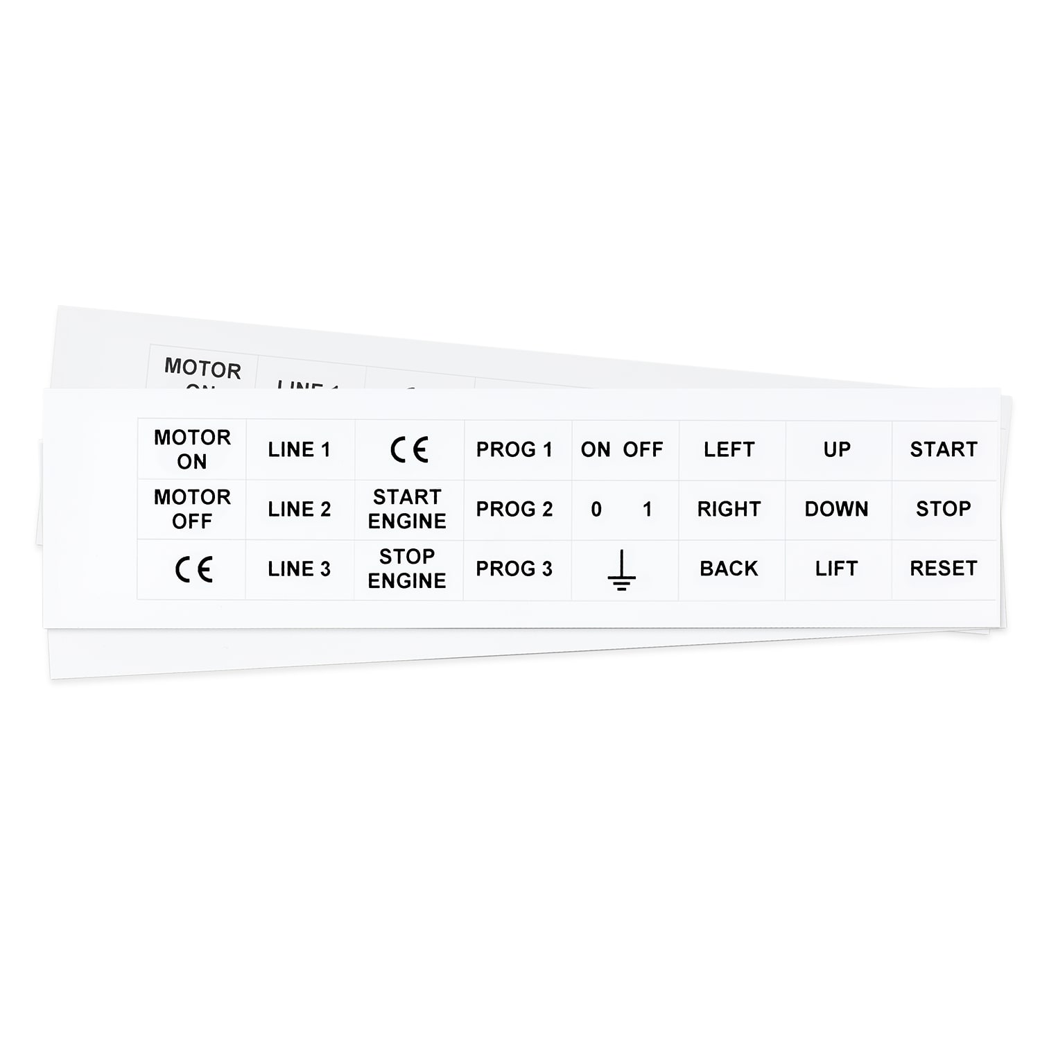 GRAFOPLAST - Targhetta in PVC adesiva Bianco 27x15mm - 264 pezzi