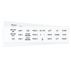 GRAFOPLAST - Targhetta in PVC adesiva Bianco 27x15mm - 264 pezzi. Si applica ovunque, interno ed esterno quadro grazie all'adesivo posto sul retro