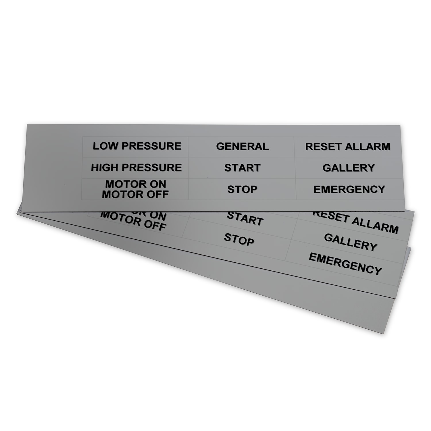 GRAFOPLAST - Targhetta in PVC adesiva Metal 67x15mm - 99 pezzi