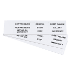 GRAFOPLAST - Targhetta in PVC adesiva Bianco 67x15mm - 99 pezzi. Si applica ovunque, interno ed esterno quadro grazie all'adesivo posto sul retro EVO41567W