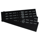 GRAFOPLAST - Targhetta in PVC adesiva Nero 27x18mm - 288 pezzi. Si applica ovunque, interno ed esterno quadro grazie all'adesivo posto sul retro