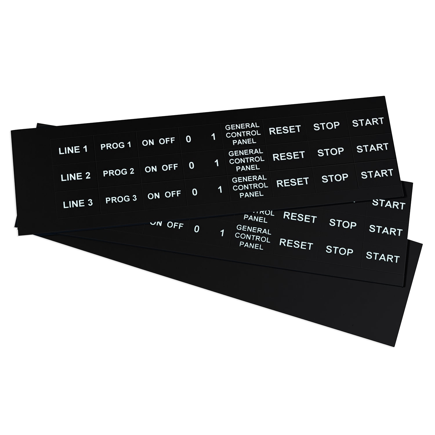 GRAFOPLAST - Targhetta in PVC adesiva Nero 27x18mm - 288 pezzi. Si applica ovunque, interno ed esterno quadro grazie all'adesivo posto sul retro