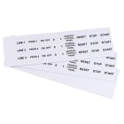 GRAFOPLAST - Targhetta in PVC adesiva Bianco 27x18mm - 288 pezzi. Si applica ovunque, interno ed esterno quadro grazie all'adesivo posto sul retro