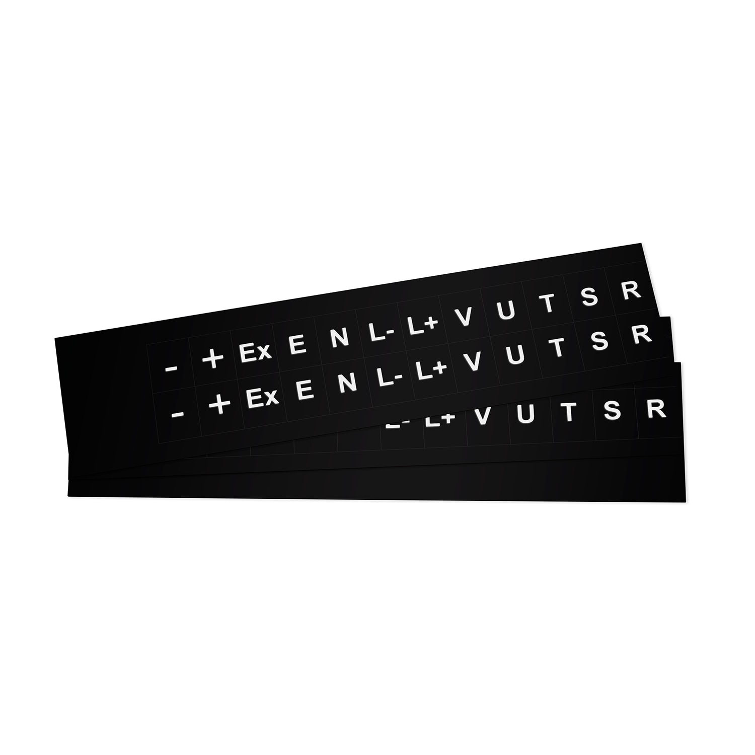 GRAFOPLAST - Targhetta in PVC adesiva Nero 17x20mm - 528 pezzi. Si applica ovunque, interno ed esterno quadro grazie all'adesivo posto sul retro