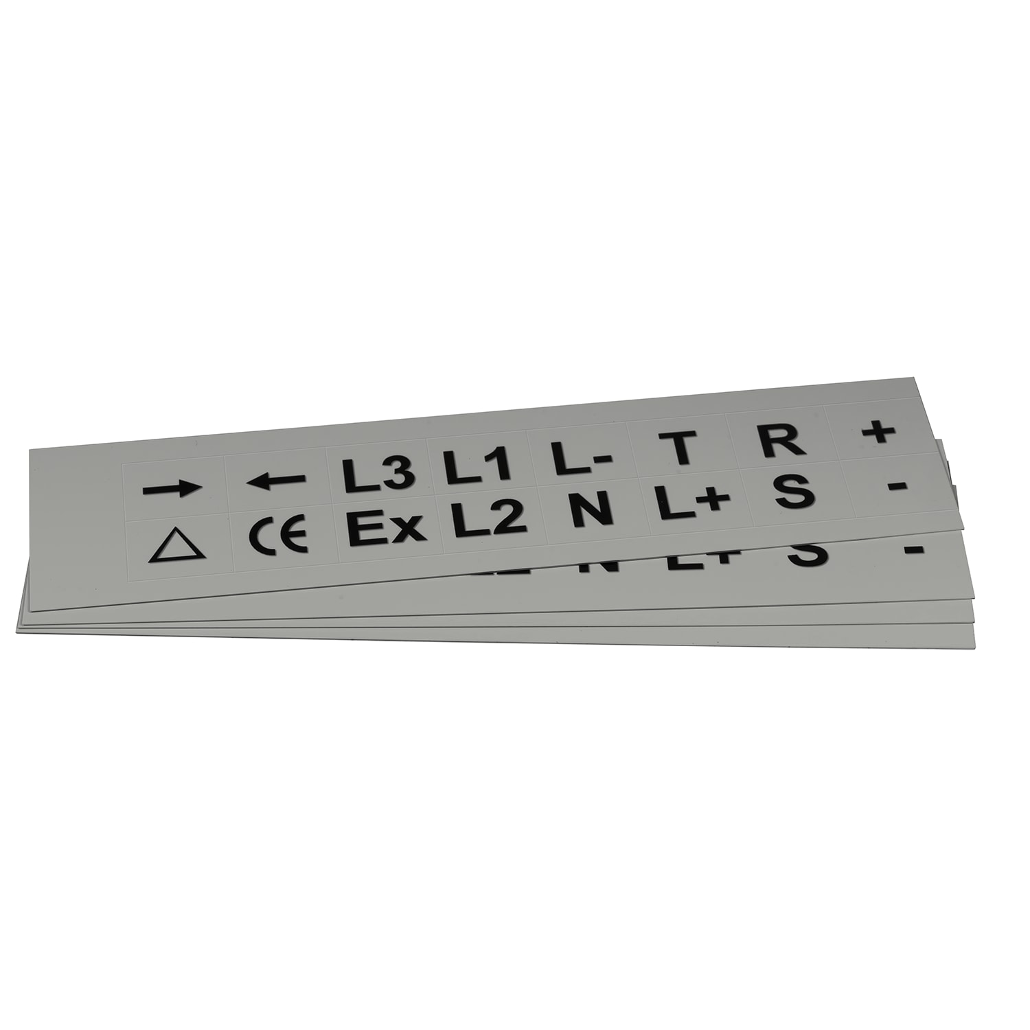 GRAFOPLAST - Targhetta in PVC adesiva Metal 27x20mm - 352 pezzi. Si applica ovunque, interno ed esterno quadro grazie all'adesivo posto sul retro
