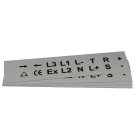 GRAFOPLAST - Targhetta in PVC adesiva Metal 27x20mm - 352 pezzi. Si applica ovunque, interno ed esterno quadro grazie all'adesivo posto sul retro