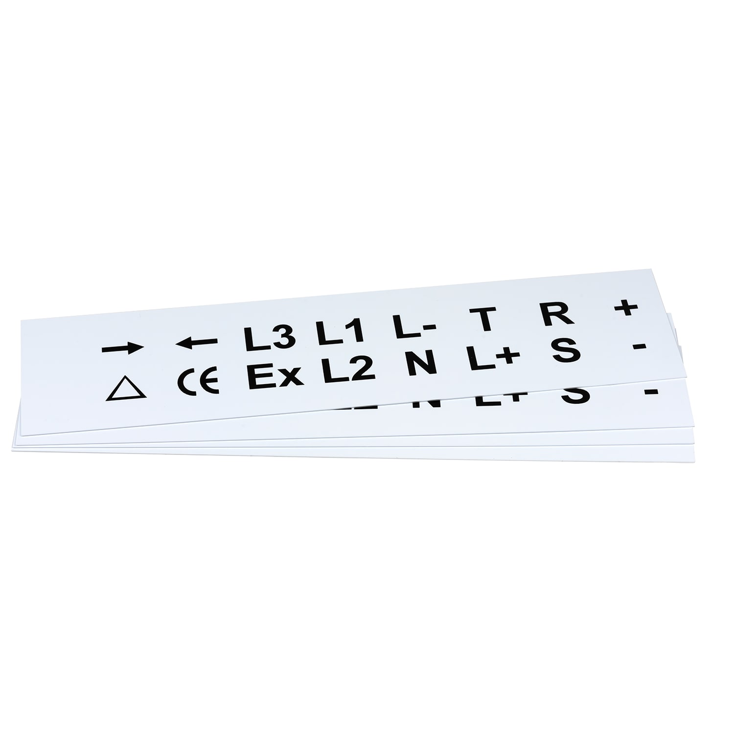 GRAFOPLAST - Targhetta in PVC adesiva Bianco 27x20mm - 352 pezzi. Si applica ovunque, interno ed esterno quadro grazie all'adesivo posto sul retro