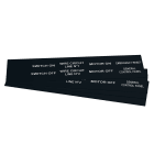 GRAFOPLAST - Targhetta in PVC adesiva Nero 50x20mm - 176 pezzi. Si applica ovunque, interno ed esterno quadro grazie all'adesivo posto sul retro