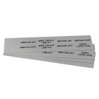 GRAFOPLAST - Targhetta in PVC adesiva Metal 50x20mm - 176 pezzi. Si applica ovunque, interno ed esterno quadro grazie all'adesivo posto sul retro