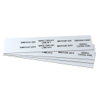 GRAFOPLAST - Targhetta in PVC adesiva Bianco 50x20mm - 176 pezzi. Si applica ovunque, interno ed esterno quadro grazie all'adesivo posto sul retro