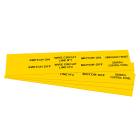 GRAFOPLAST - Targhetta in PVC adesiva Giallo 50x20mm - 176 pezzi. Si applica ovunque, interno ed esterno quadro grazie all'adesivo posto sul retro EVO42050Y