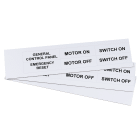 GRAFOPLAST - Targhetta in PVC adesiva Bianco 67x20mm - 132 pezzi. Si applica ovunque, interno ed esterno quadro grazie all'adesivo posto sul retro
