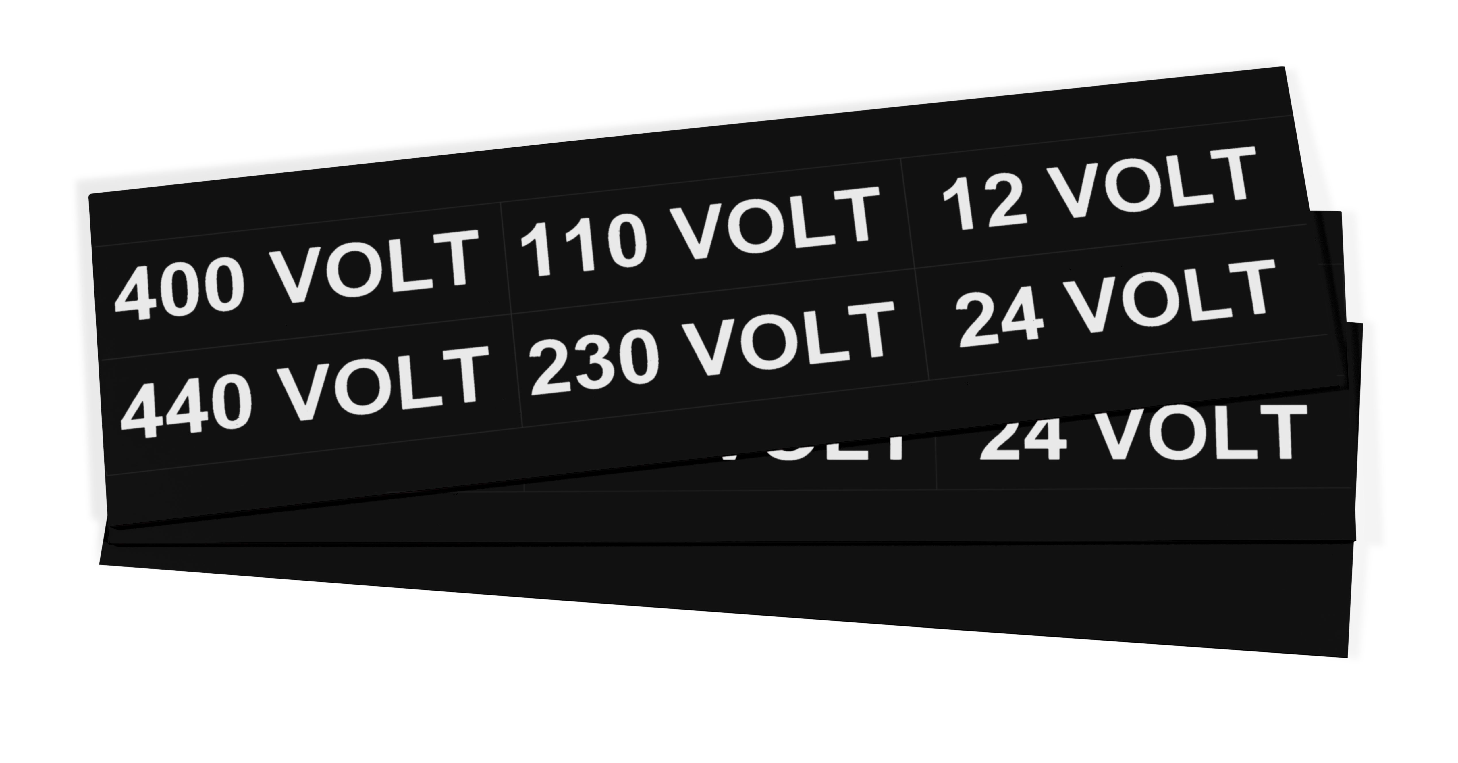 GRAFOPLAST - Targhetta in PVC adesiva Nero 80x25mm - 108 pezzi. Si applica ovunque, interno ed esterno quadro grazie all'adesivo posto sul retro