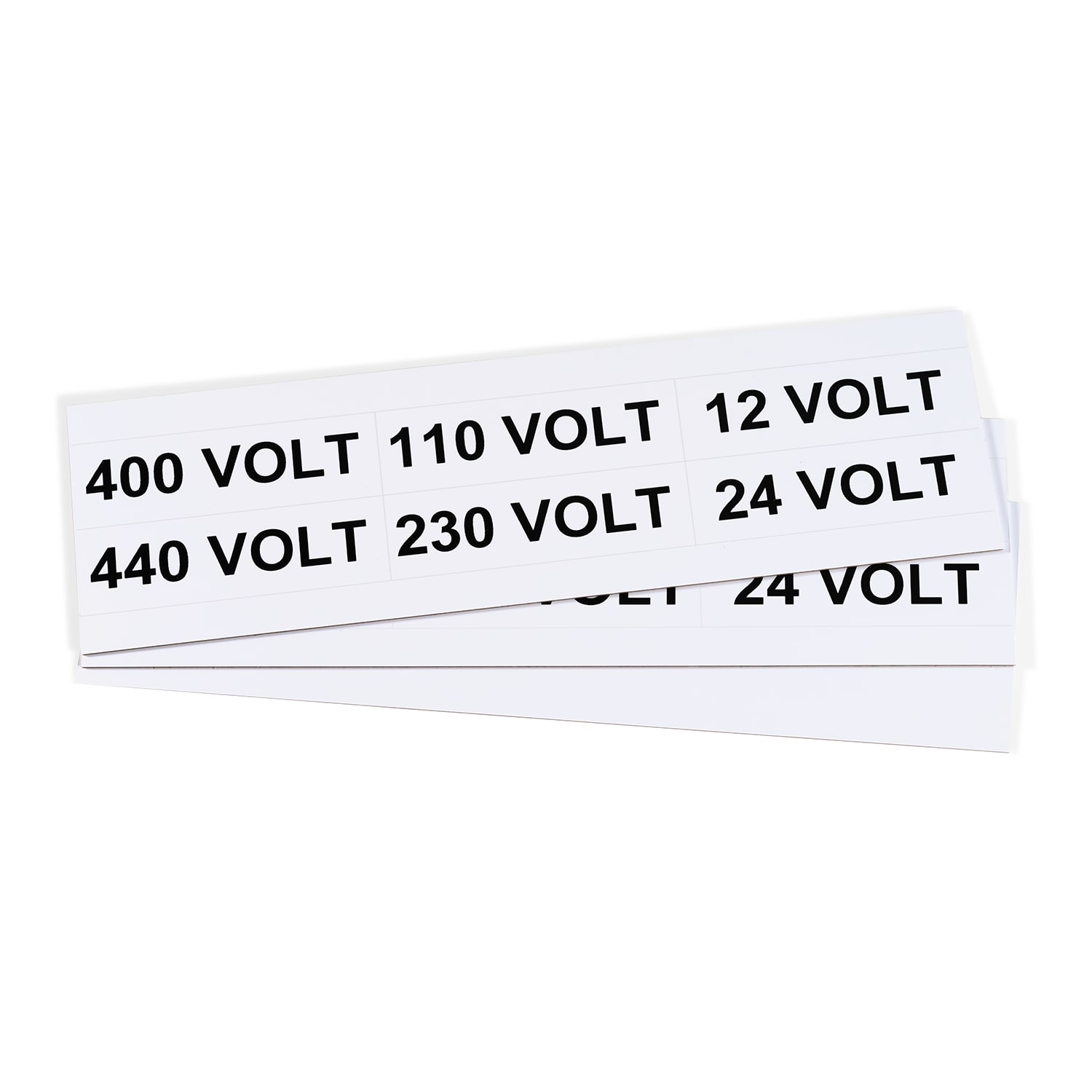 GRAFOPLAST - Targhetta in PVC adesiva Bianco 80x25mm - 108 pezzi. Si applica ovunque, interno ed esterno quadro grazie all'adesivo posto sul retro