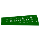 GRAFOPLAST - Targhetta in PVC adesiva Verde 27x27mm - 288 pezzi