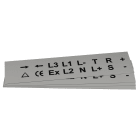 GRAFOPLAST - Targhetta in PVC adesiva Metal 27x27mm - 288 pezzi. Si applica ovunque, interno ed esterno quadro grazie all'adesivo posto sul retro